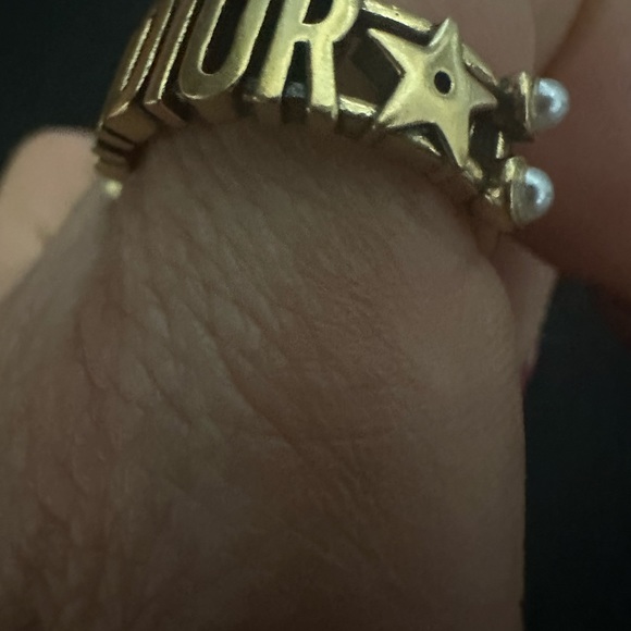 Christian Dior J’ADIOR Gold Pearls adjustable Ring - Picture 4 of 7